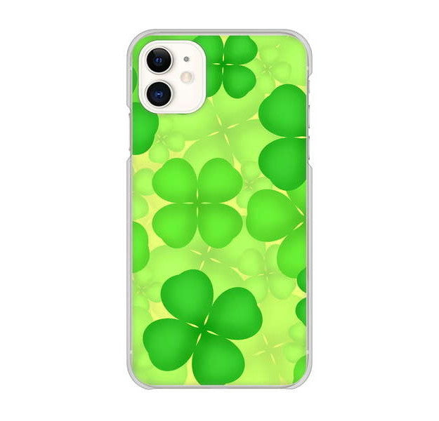 iPhone 11 高画質仕上げ 背面印刷 ハードケース 【1297 四つ葉のクローバー】