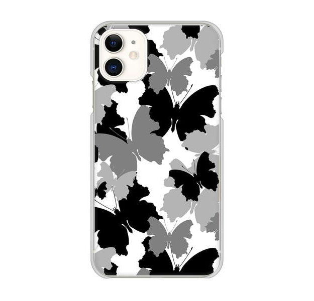iPhone 11 高画質仕上げ 背面印刷 ハードケース 【1336 夜の蝶】