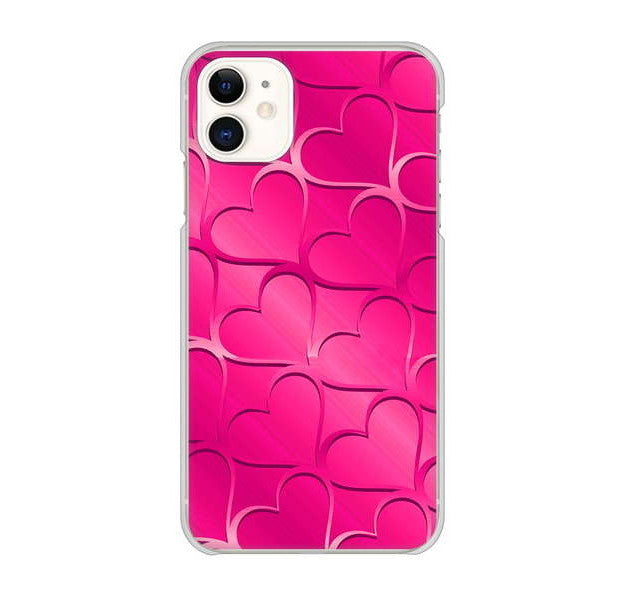iPhone 11 高画質仕上げ 背面印刷 ハードケース かくれハート