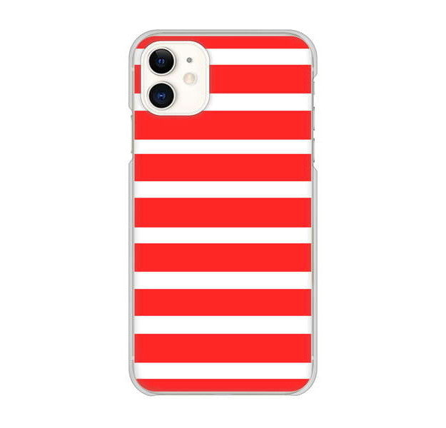 iPhone 11 高画質仕上げ 背面印刷 ハードケース シンプルボーダー