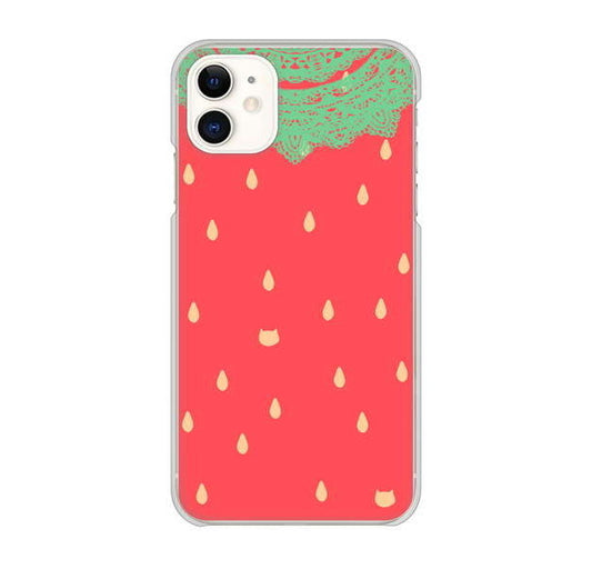 iPhone 11 高画質仕上げ 背面印刷 ハードケース 【MI800 strawberry ストロベリー】
