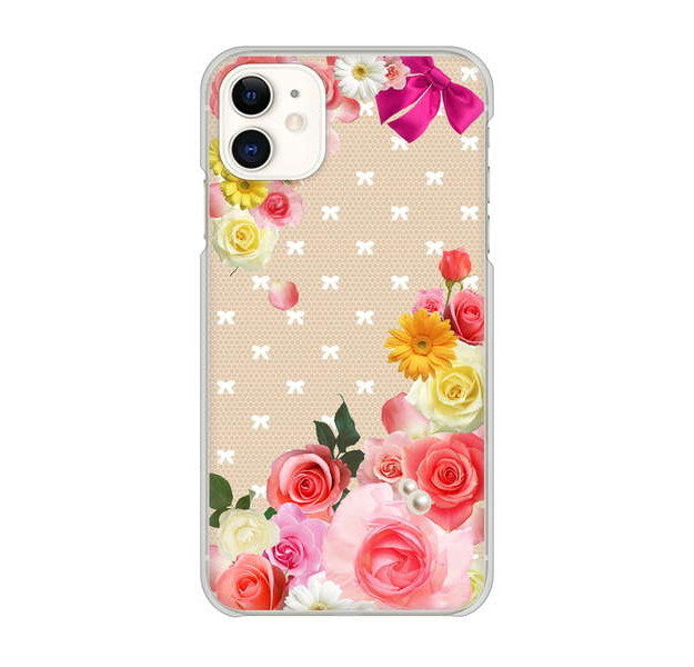 iPhone 11 高画質仕上げ 背面印刷 ハードケース ロマンチックなバラ