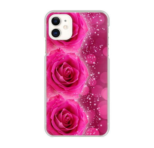 iPhone 11 高画質仕上げ 背面印刷 ハードケース 【VA815 3連のバラ】