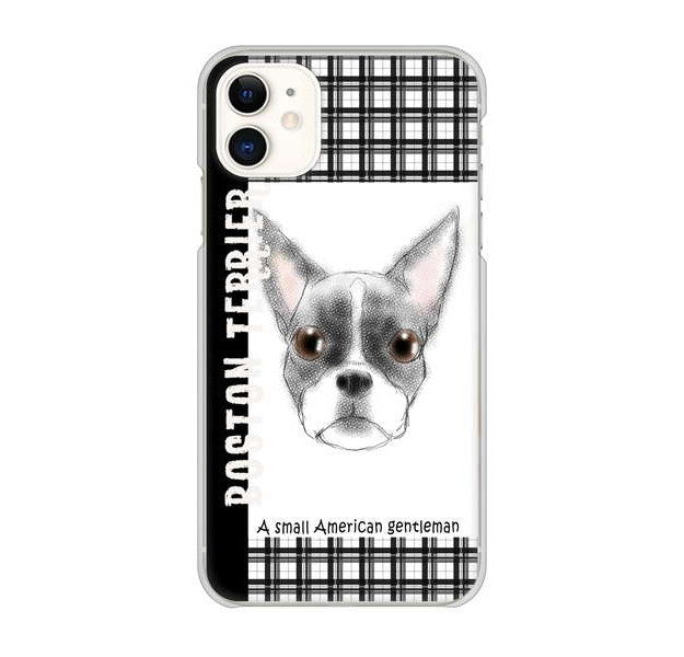 iPhone 11 高画質仕上げ 背面印刷 ハードケース ボストンテリア