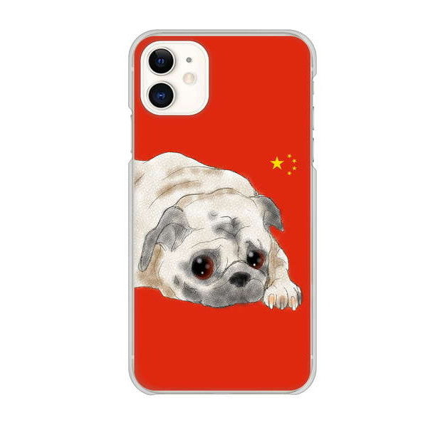 iPhone 11 高画質仕上げ 背面印刷 ハードケース パグ