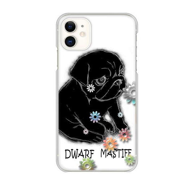 iPhone 11 高画質仕上げ 背面印刷 ハードケース パグ