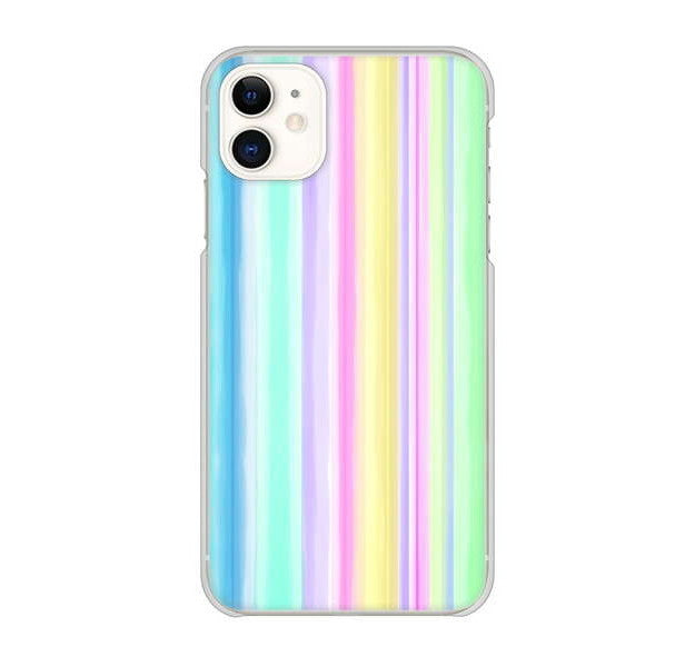 iPhone 11 高画質仕上げ 背面印刷 ハードケース レインボー