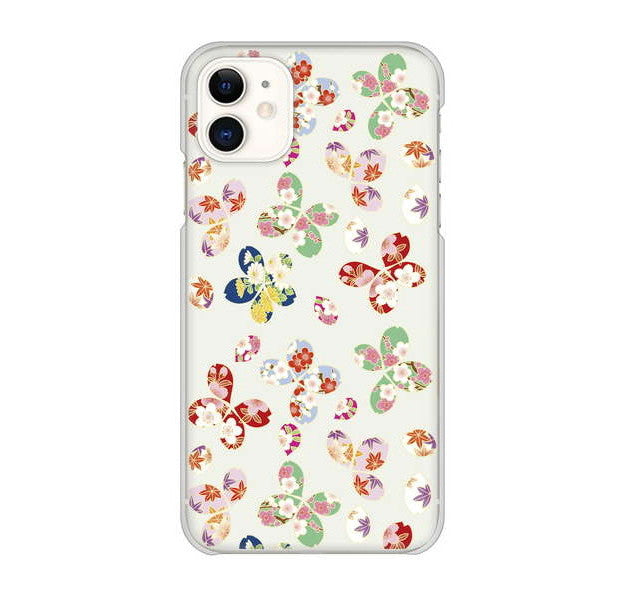 iPhone 11 高画質仕上げ 背面印刷 ハードケース 和花柄
