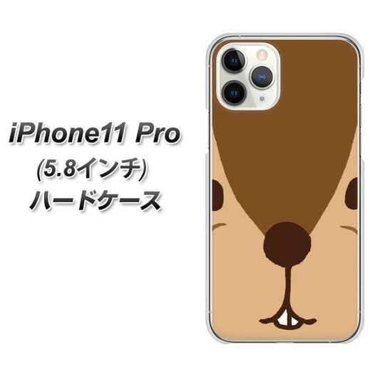 iPhone11 Pro (5.8インチ) 高画質仕上げ 背面印刷 ハードケース【349 りす】