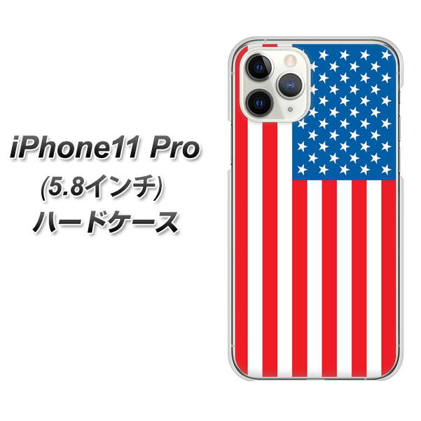 iPhone11 Pro (5.8インチ) 高画質仕上げ 背面印刷 ハードケース【659 アメリカ】