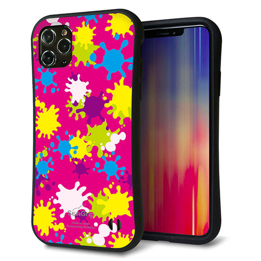 iPhone11 Pro Max スマホケース 「SEA Grip」 グリップケース Sライン 【MA876 ペイントピンク】 UV印刷