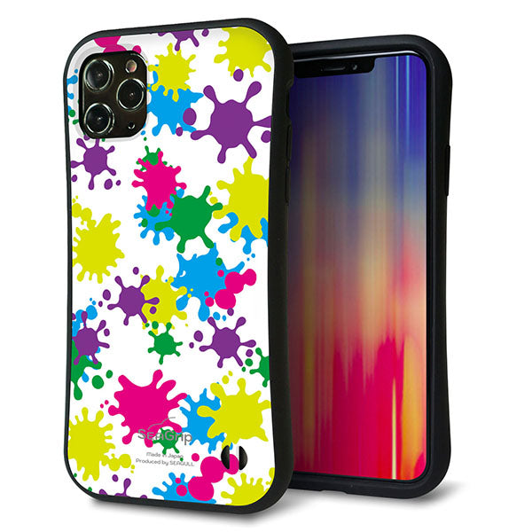 iPhone11 Pro Max スマホケース 「SEA Grip」 グリップケース Sライン 【MA878 ペイントホワイト】 UV印刷