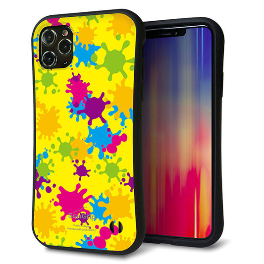 iPhone11 Pro Max スマホケース 「SEA Grip」 グリップケース Sライン 【MA879 ペイントイエロー】 UV印刷