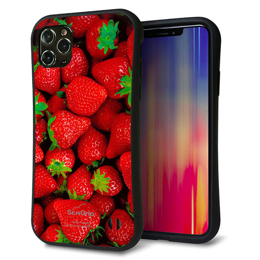 iPhone11 Pro Max スマホケース 「SEA Grip」 グリップケース Sライン 【MA881 ストロベリー】 UV印刷