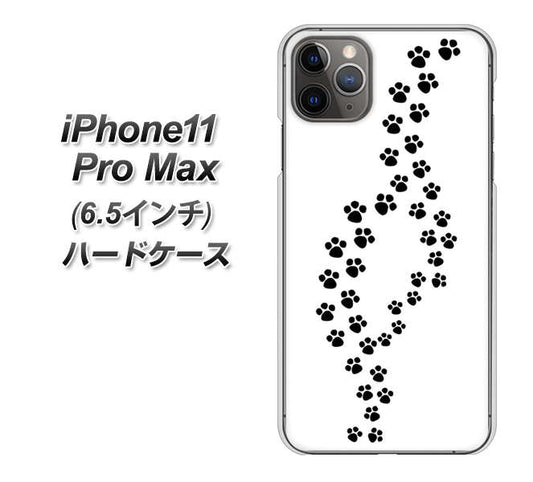 iPhone11 Pro Max (6.5インチ) 高画質仕上げ 背面印刷 ハードケース【066 あしあと】