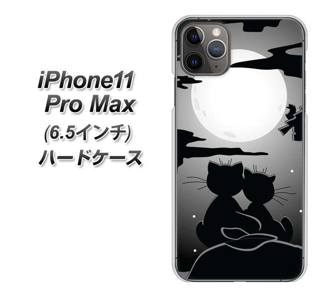 iPhone11 Pro Max (6.5インチ) 高画質仕上げ 背面印刷 ハードケース【342 月夜の二人】