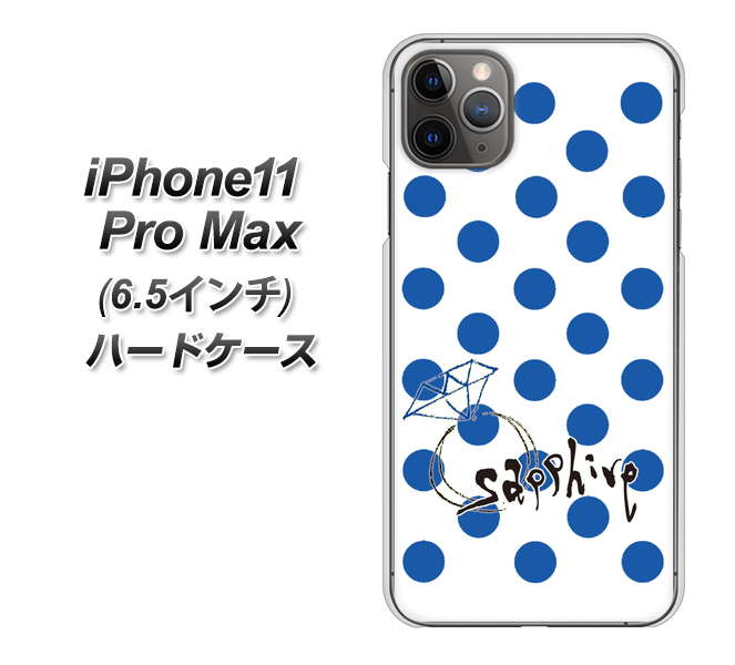 iPhone11 Pro Max (6.5インチ) 高画質仕上げ 背面印刷 ハードケース【OE818 9月サファイア】