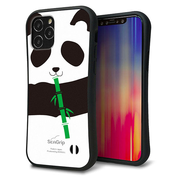 iPhone12 スマホケース 「SEA Grip」 グリップケース Sライン 【FD817 パンダ】 UV印刷