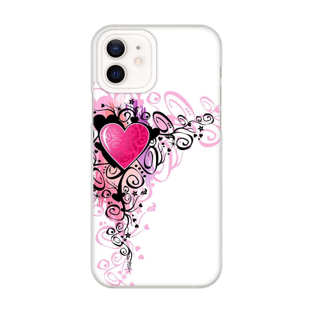 iPhone12 高画質仕上げ 背面印刷 ハードケース きらめきハート