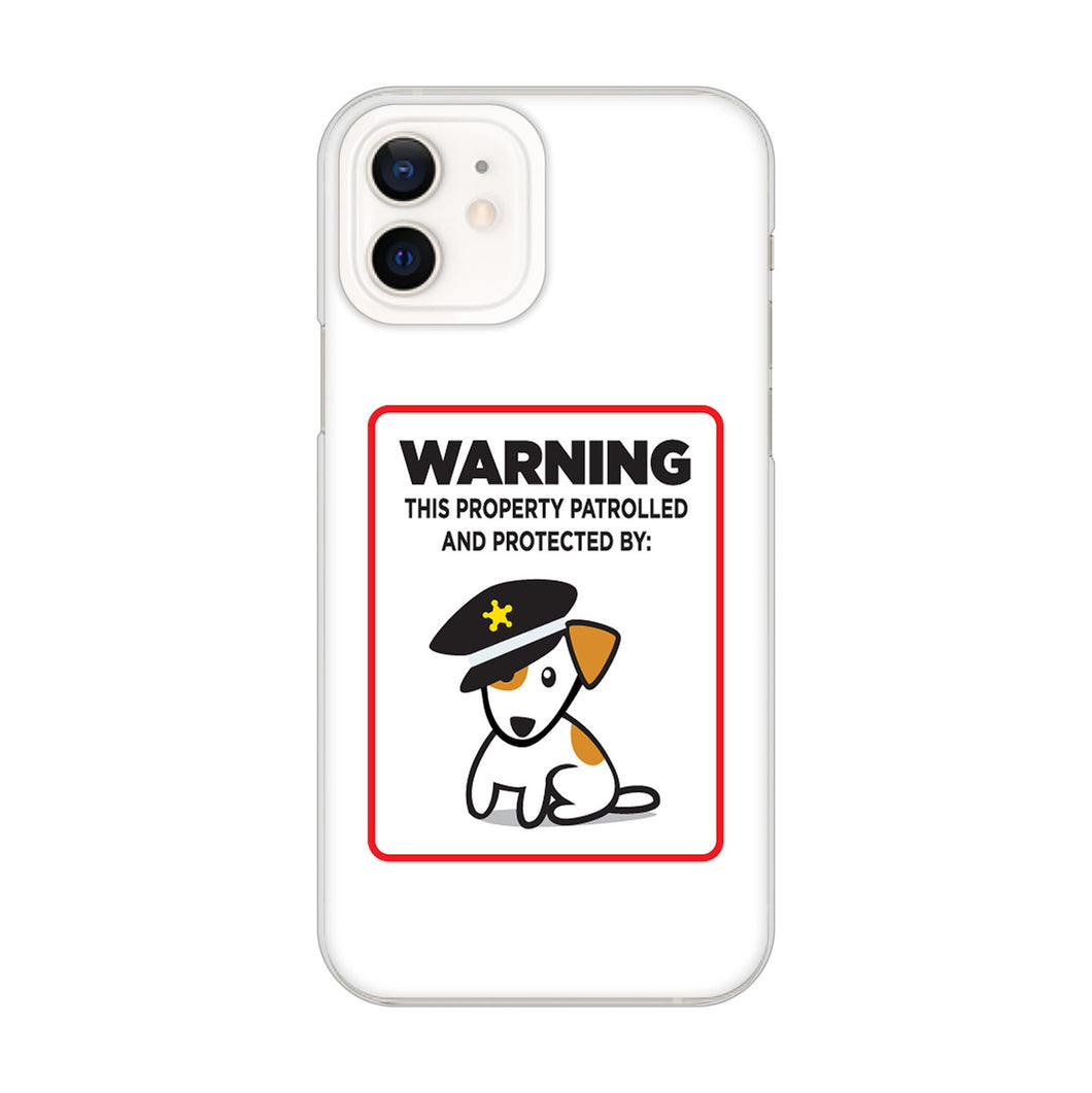 iPhone12 高画質仕上げ 背面印刷 ハードケース 【374 猛犬注意】