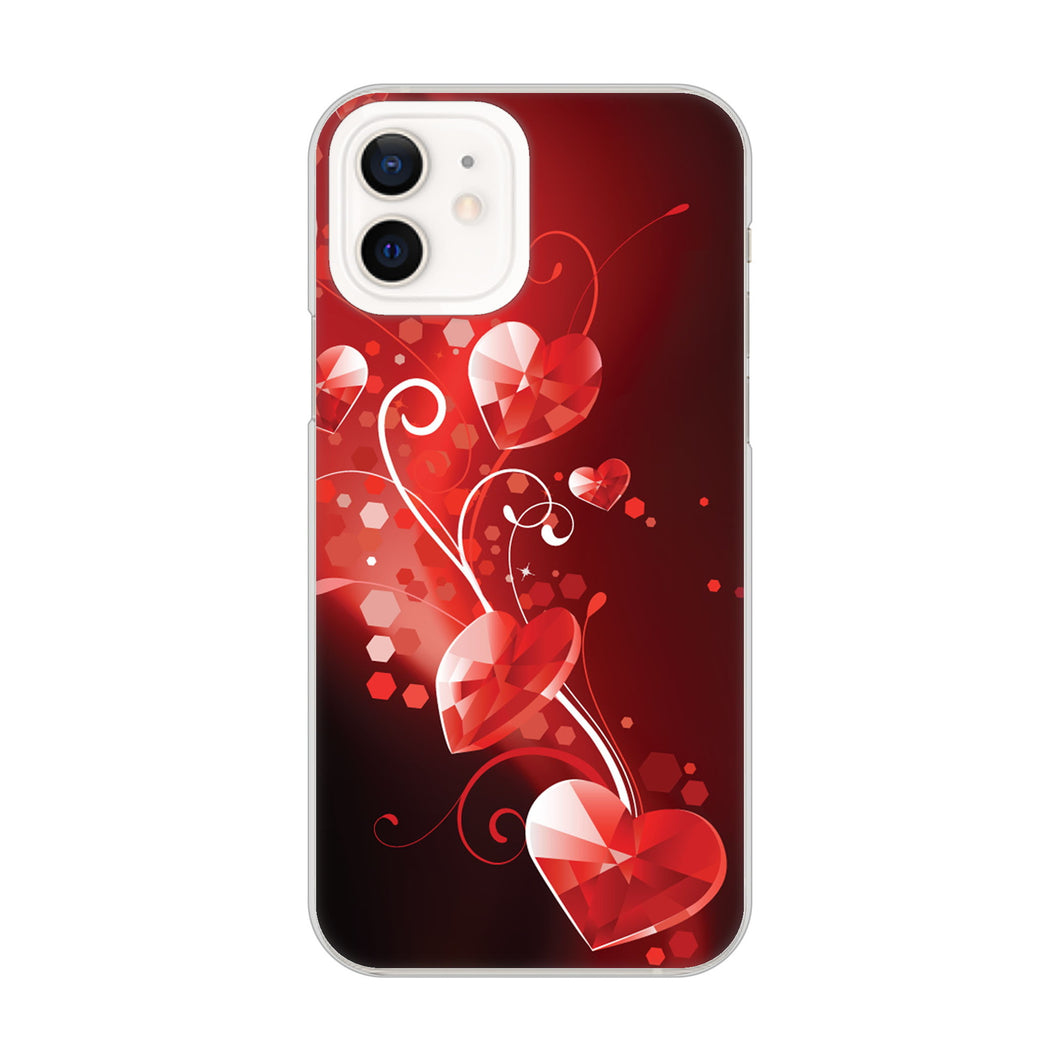 iPhone12 高画質仕上げ 背面印刷 ハードケース きらめきハート