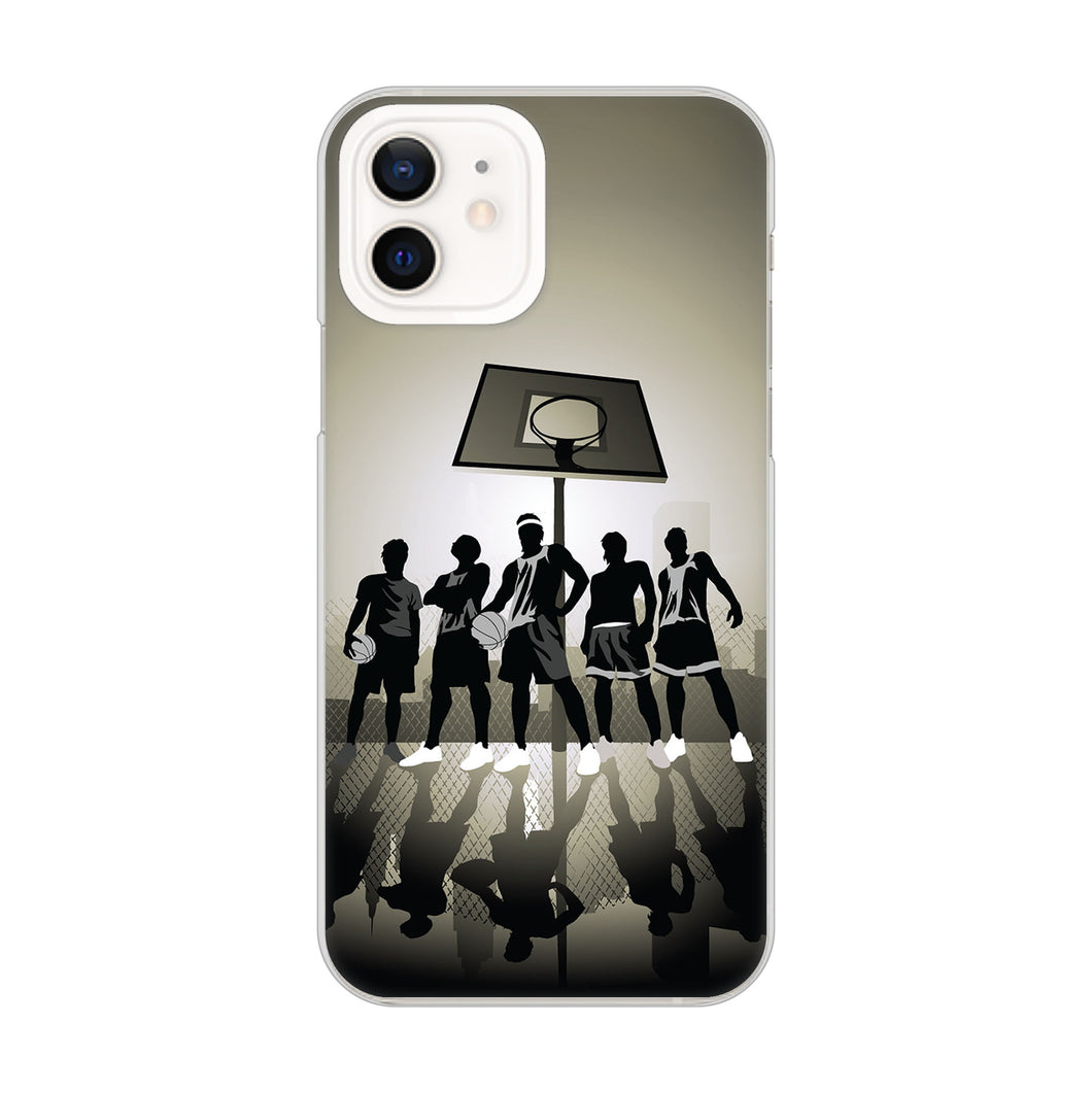 iPhone12 高画質仕上げ 背面印刷 ハードケース 【389 クールバスケ】