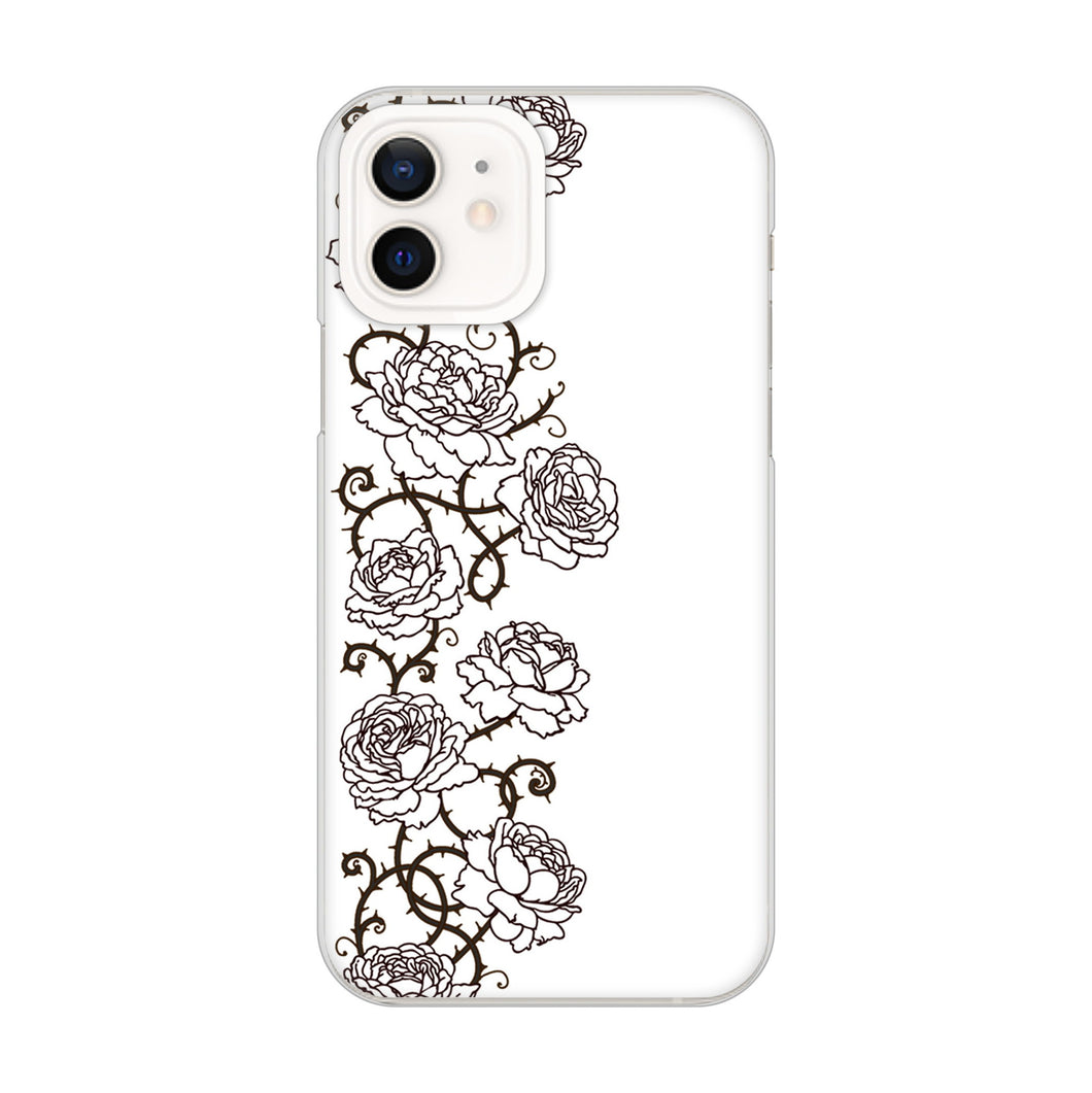 iPhone12 高画質仕上げ 背面印刷 ハードケース 【467 イバラ】