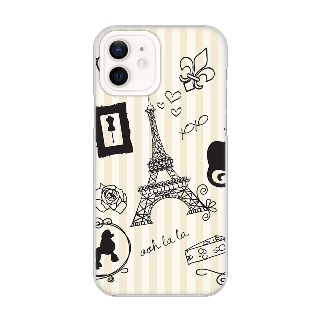 iPhone12 高画質仕上げ 背面印刷 ハードケース LOVE フランス