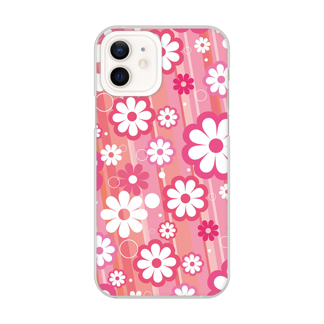iPhone12 高画質仕上げ 背面印刷 ハードケース 【751 マーガレット(ピンク系)】