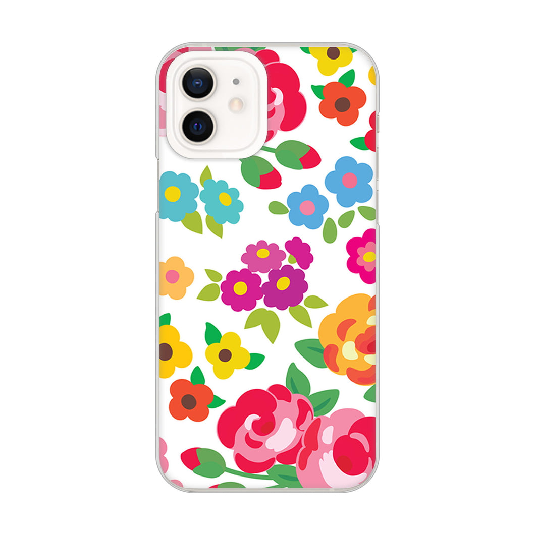 iPhone12 高画質仕上げ 背面印刷 ハードケース 【776 5月のフラワーガーデン】
