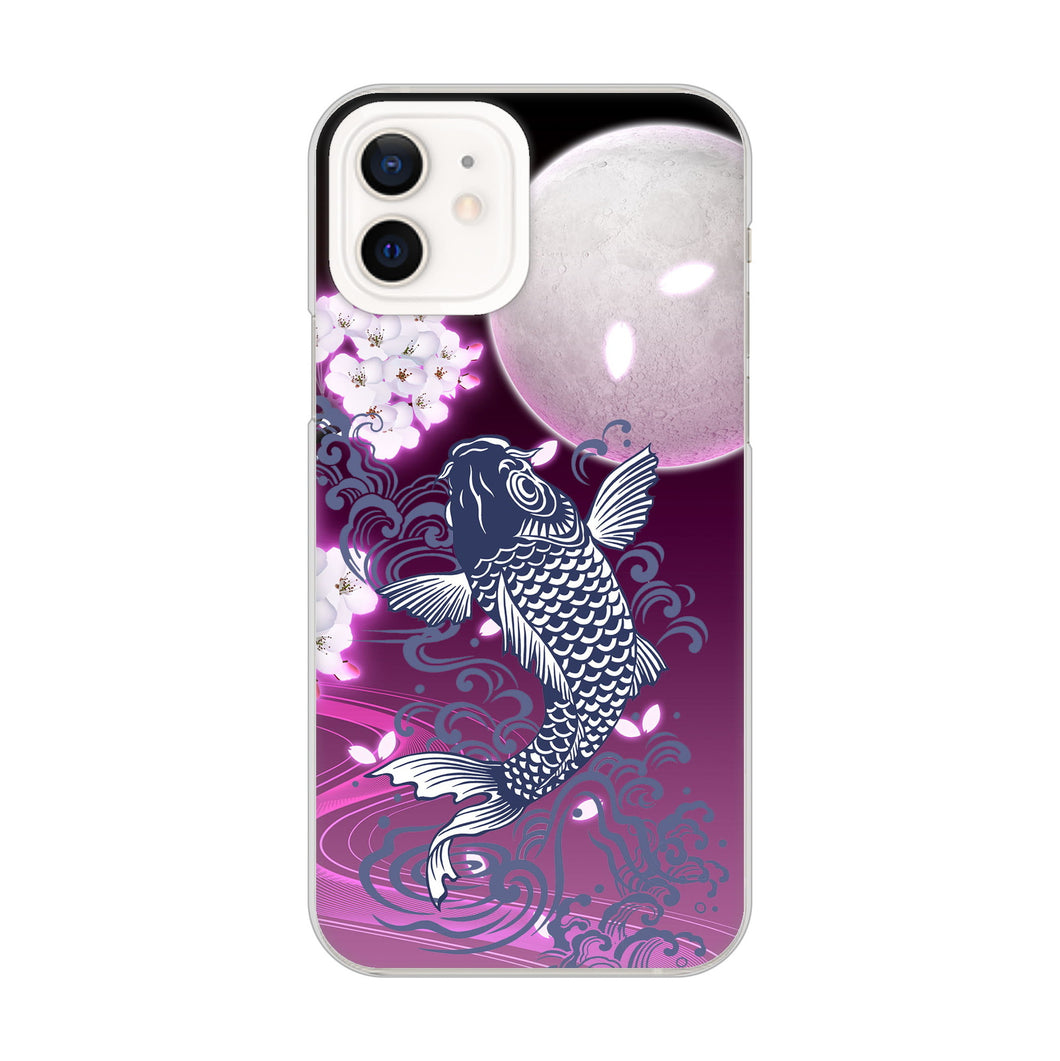 iPhone12 高画質仕上げ 背面印刷 ハードケース 鯉