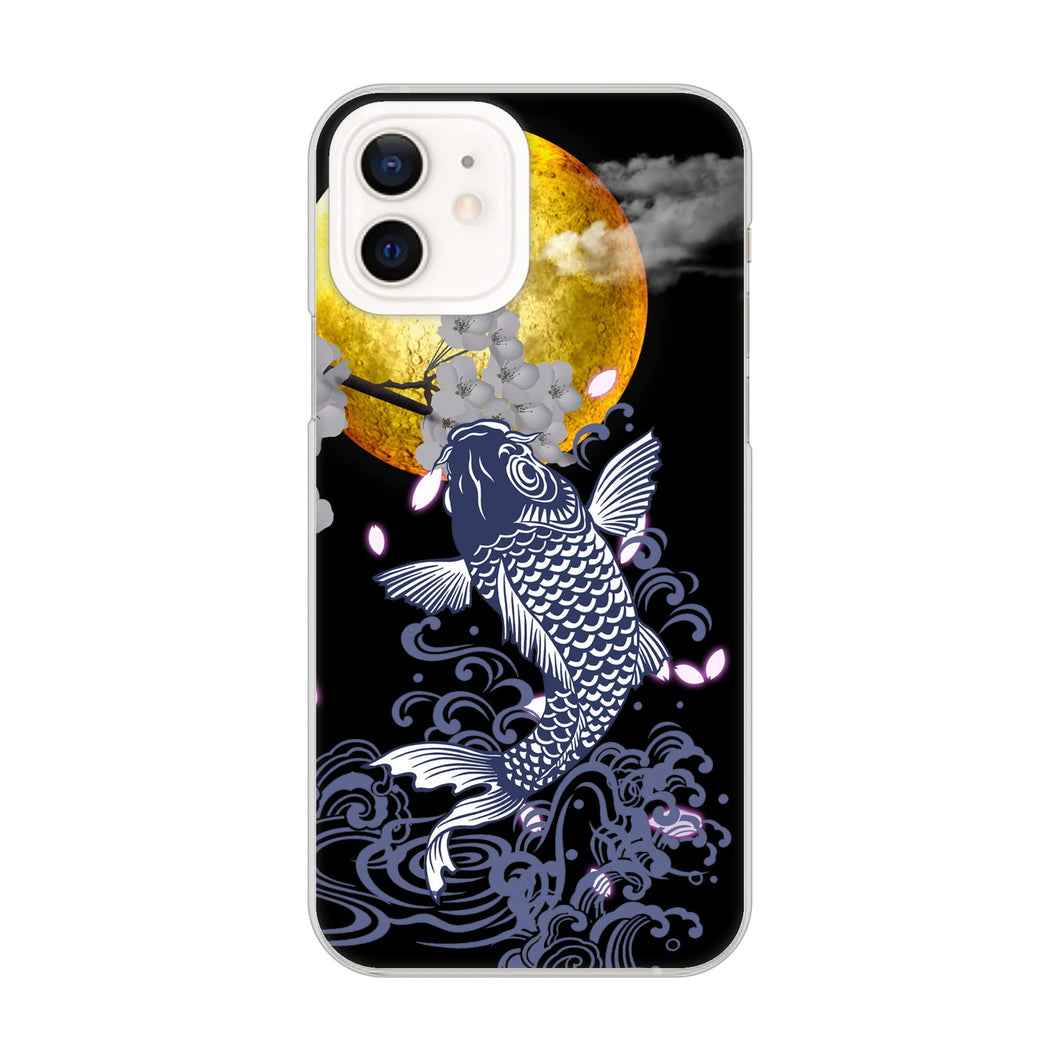 iPhone12 高画質仕上げ 背面印刷 ハードケース 鯉