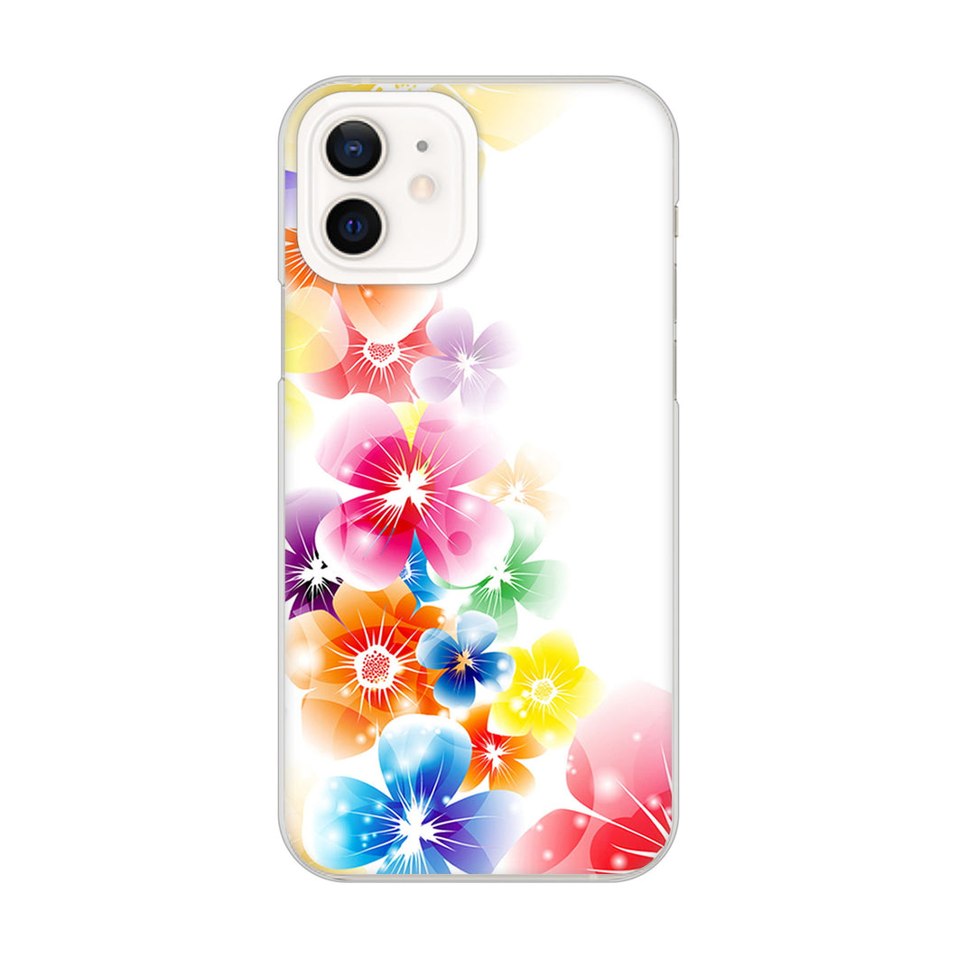 iPhone12 高画質仕上げ 背面印刷 ハードケース 【1209 光と花】
