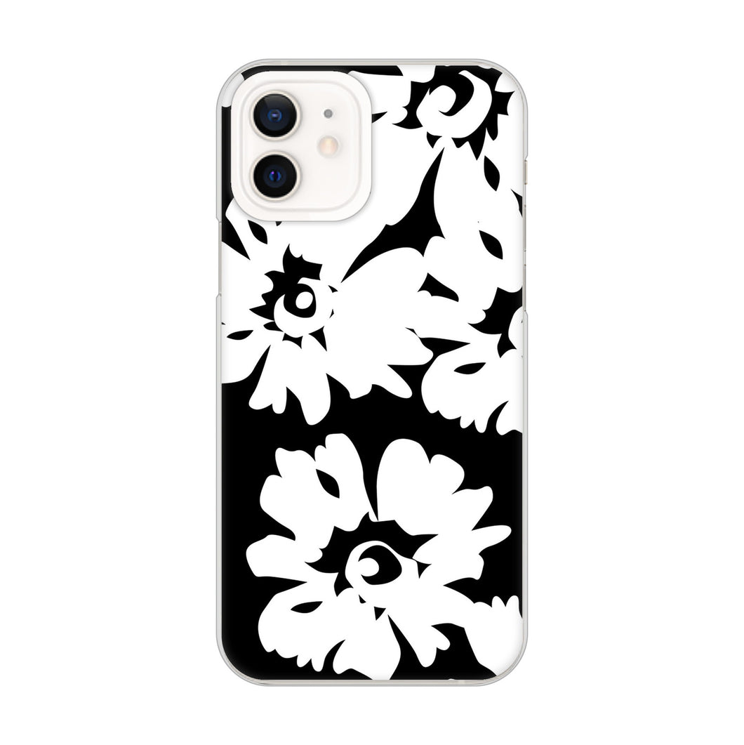 iPhone12 高画質仕上げ 背面印刷 ハードケース 【1215 モダンフラワー】
