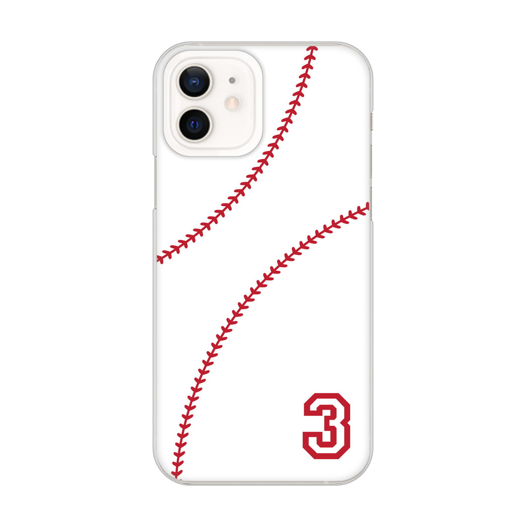 iPhone12 高画質仕上げ 背面印刷 ハードケース baseball