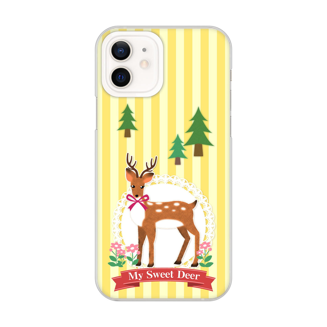 iPhone12 高画質仕上げ 背面印刷 ハードケース 【SC826 森の鹿】