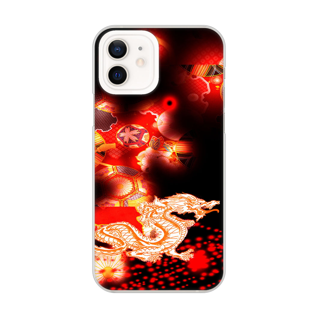 iPhone12 高画質仕上げ 背面印刷 ハードケース 赤竜