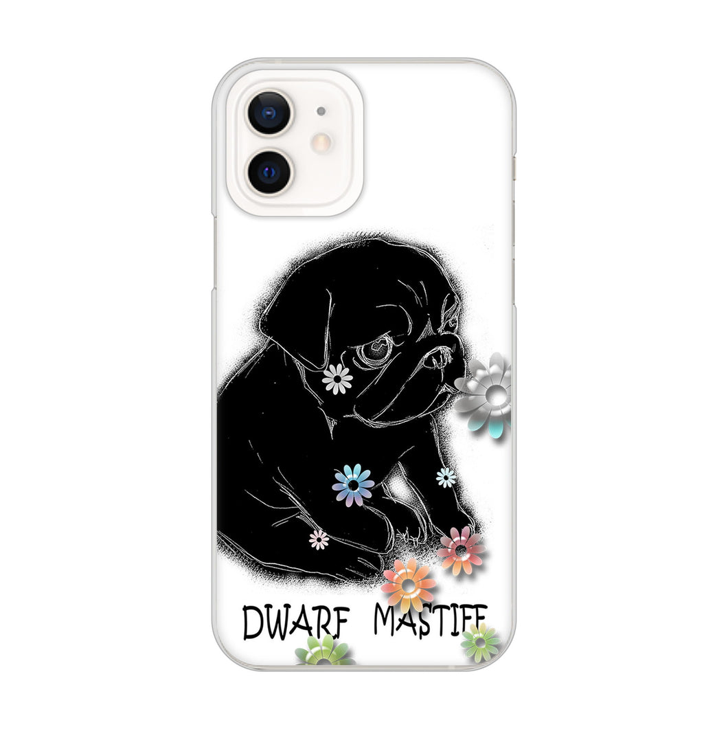 iPhone12 高画質仕上げ 背面印刷 ハードケース パグ