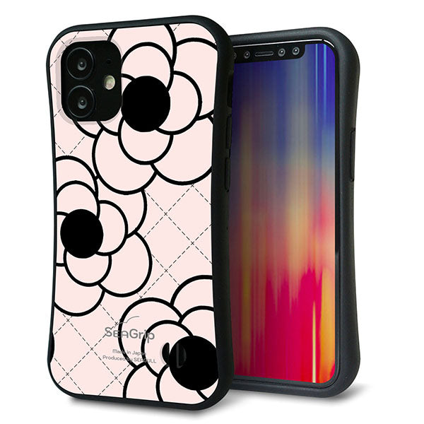 iPhone12 mini スマホケース 「SEA Grip」 グリップケース Sライン 【EK926 カメリア ピンク】 UV印刷