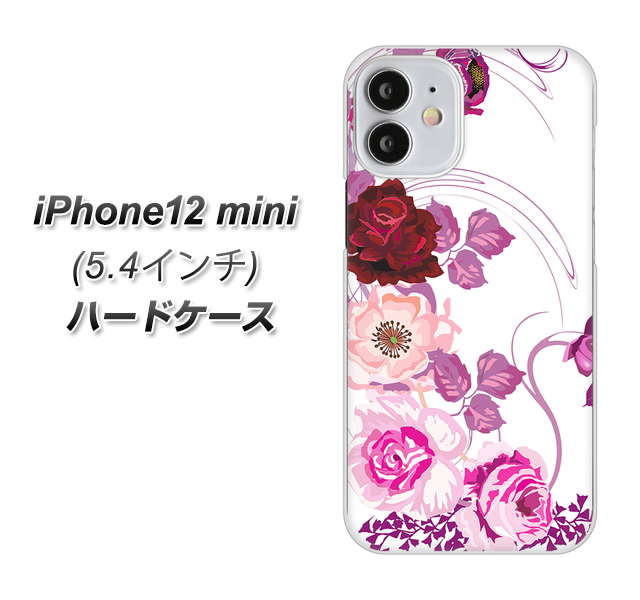 iPhone12 mini 高画質仕上げ 背面印刷 ハードケース【116 6月のバラ】
