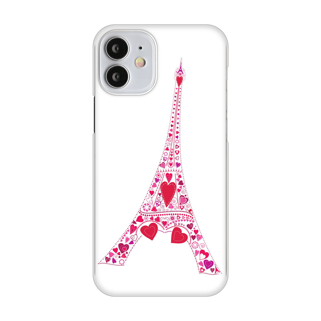 iPhone12 mini 高画質仕上げ 背面印刷 ハードケース LOVE フランス