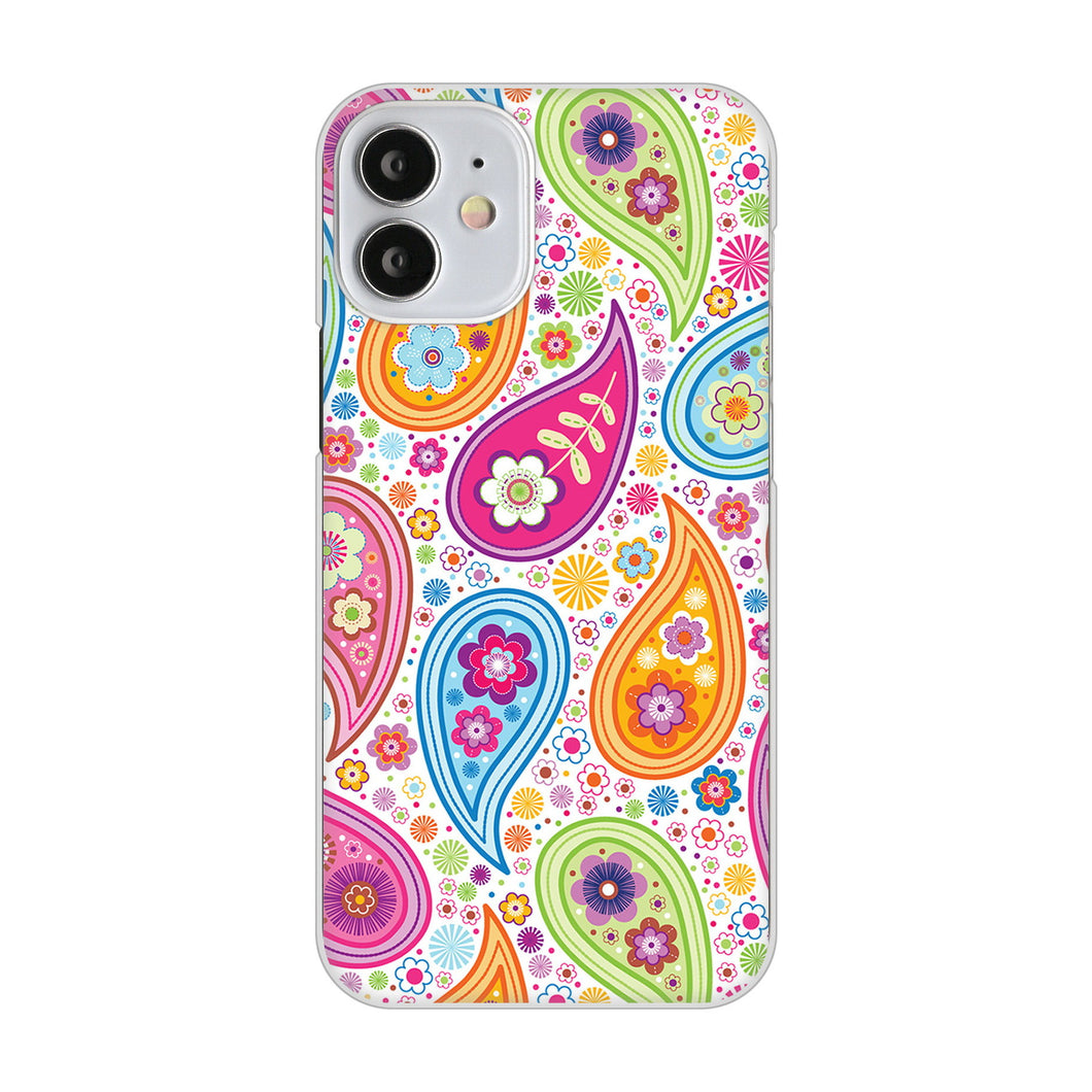 iPhone12 mini 高画質仕上げ 背面印刷 ハードケース ペイズリー