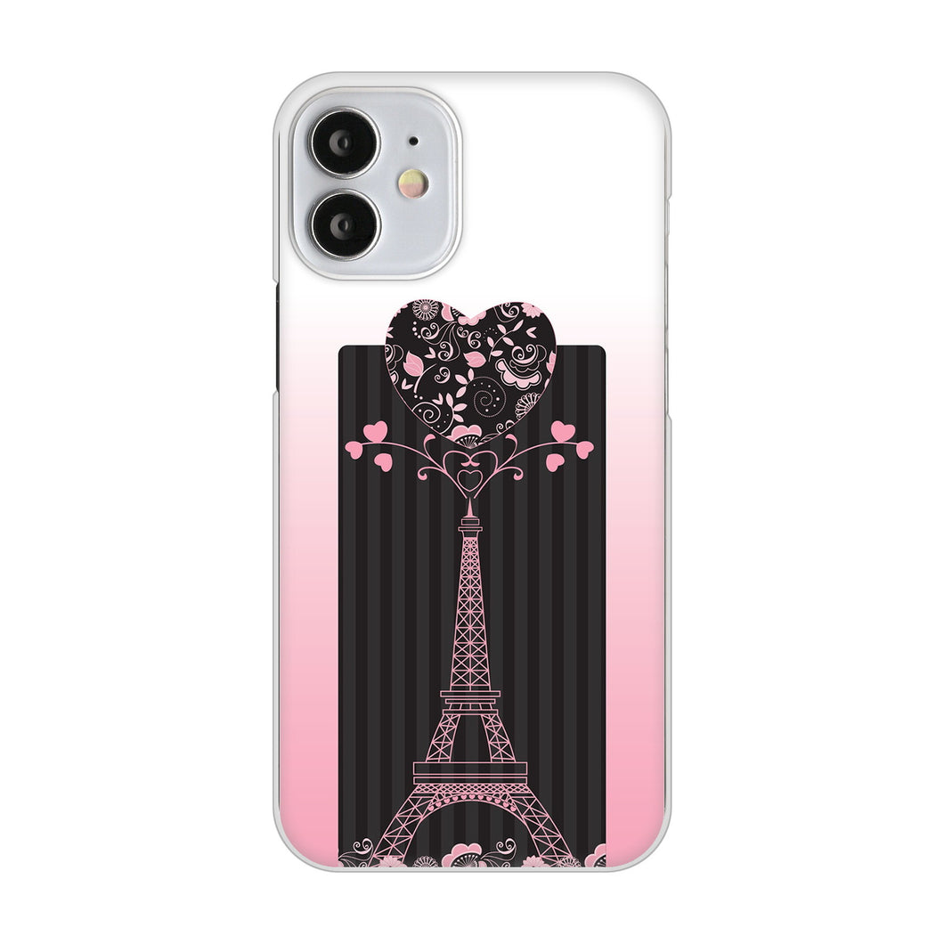 iPhone12 mini 高画質仕上げ 背面印刷 ハードケース LOVE フランス