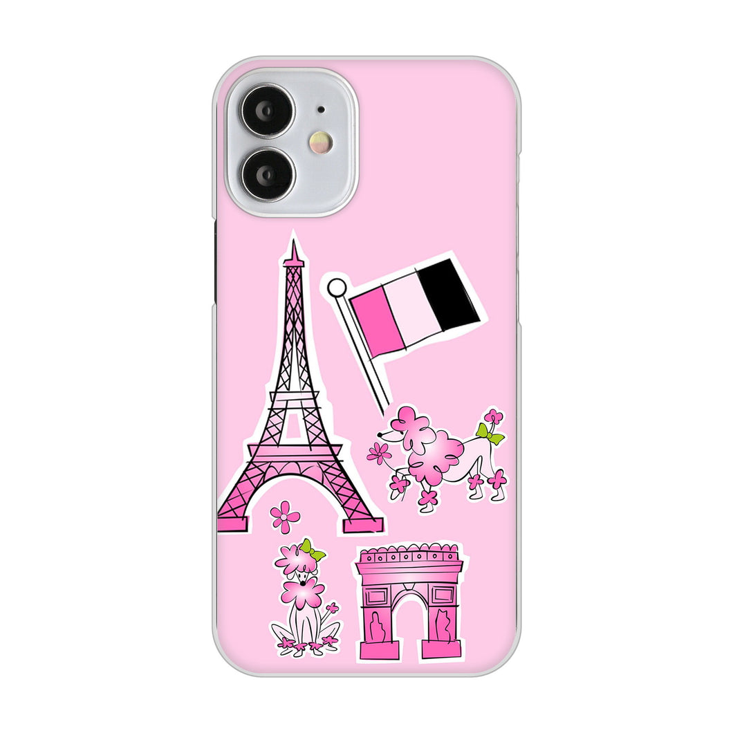 iPhone12 mini 高画質仕上げ 背面印刷 ハードケース LOVE フランス