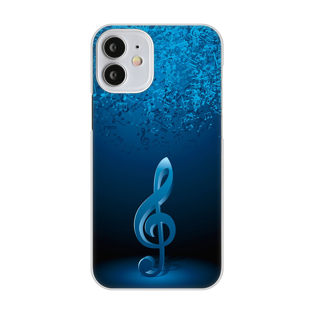 iPhone12 mini 高画質仕上げ 背面印刷 ハードケース 音符