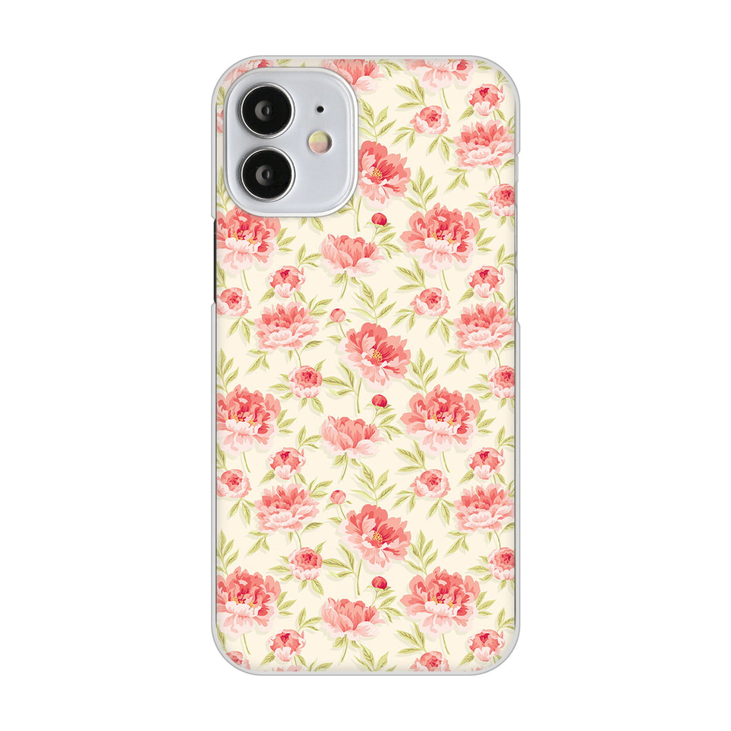 iPhone12 mini 高画質仕上げ 背面印刷 ハードケース 北欧の小花