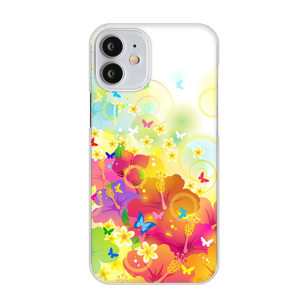 iPhone12 mini 高画質仕上げ 背面印刷 ハードケース バタフライ