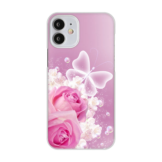 iPhone12 mini 高画質仕上げ 背面印刷 ハードケース ロマンチックなバラ
