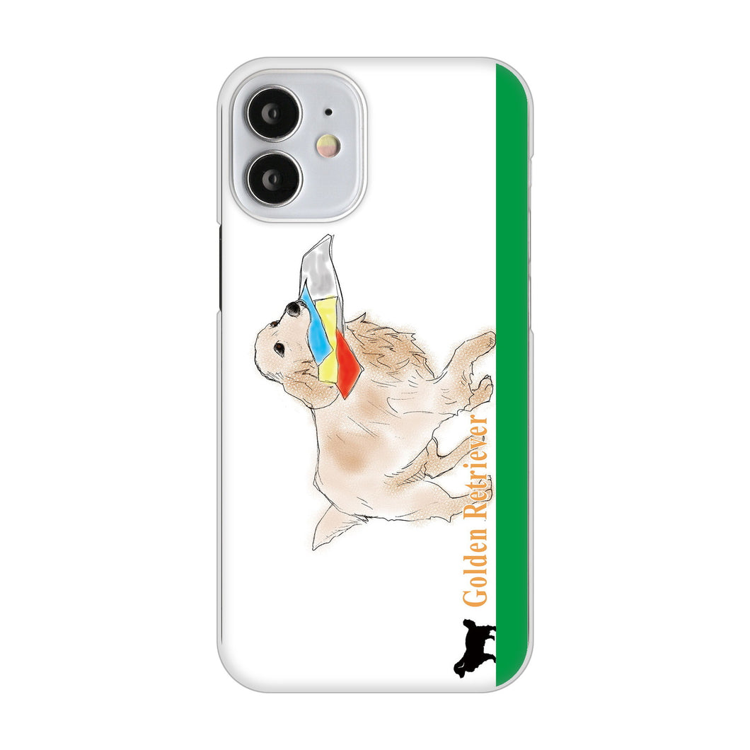 iPhone12 mini 高画質仕上げ 背面印刷 ハードケース ゴールデンレトリバー