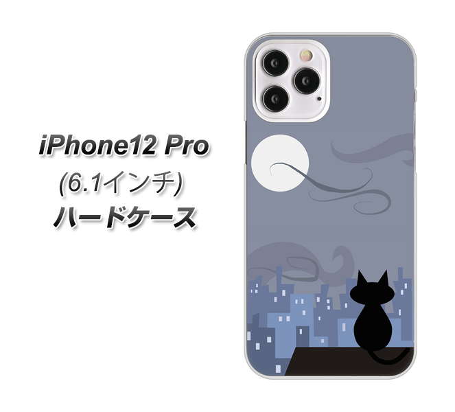iPhone12 Pro 高画質仕上げ 背面印刷 ハードケース【012 屋根の上のねこ】